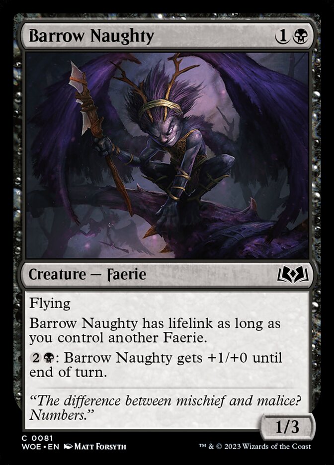 Barrow Naughty - [Foil] Wilds of Eldraine (WOE)