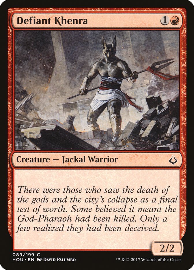 Defiant Khenra - [Foil] Hour of Devastation (HOU)