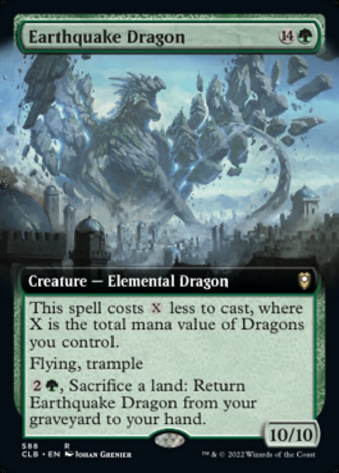 Earthquake Dragon - [Foil, Extended Art] Commander Legends: Battle for Baldur's Gate (CLB)
