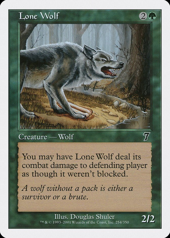 Lone Wolf - [Foil] Seventh Edition (7ED)