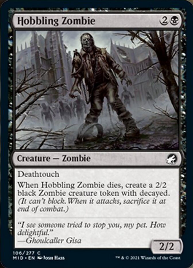 Hobbling Zombie - Innistrad: Midnight Hunt (MID)