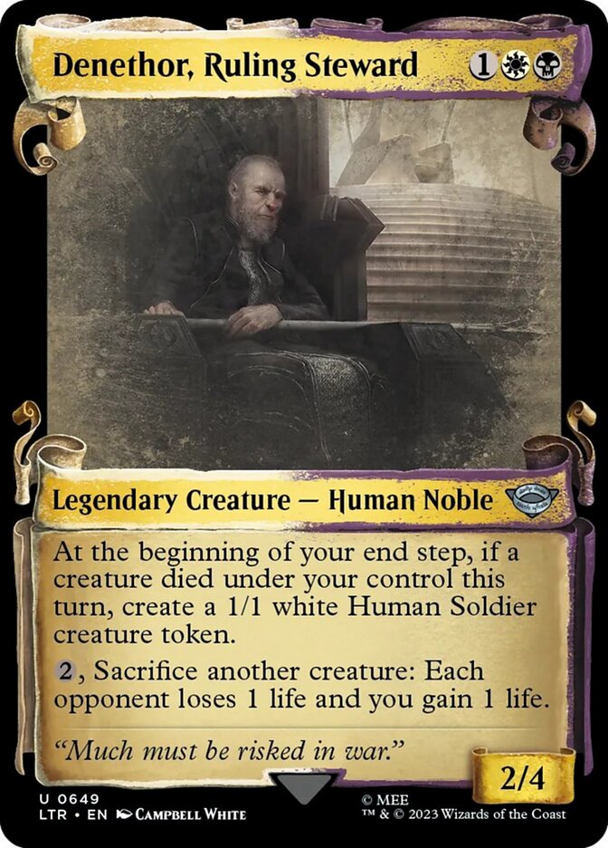 Denethor, Ruling Steward - [Foil, Showcase] The Lord of the Rings: Tales of Middle-earth (LTR)