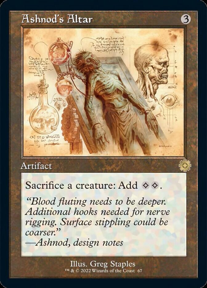 Ashnod's Altar - [Foil, Schematic] The Brothers' War Retro Artifacts (BRR)