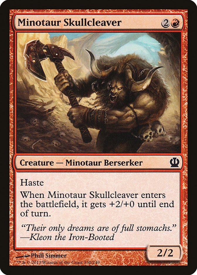 Minotaur Skullcleaver - [Foil] Theros (THS)