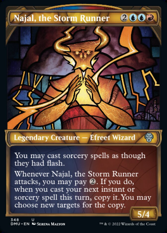 Najal, the Storm Runner - [Textured Foil, Showcase] Dominaria United (DMU)