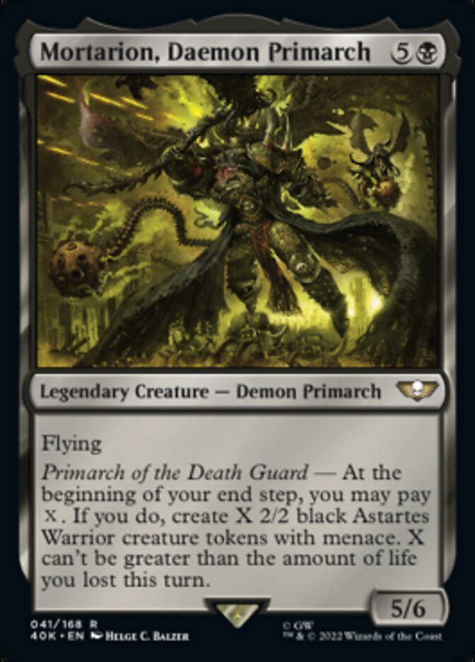 Mortarion, Daemon Primarch - [Surge Foil] Warhammer 40,000 Commander (40K)