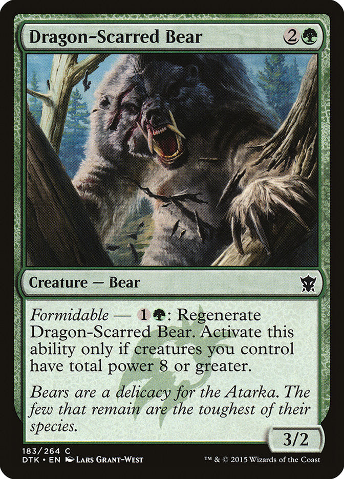 Dragon-Scarred Bear - [Foil] Dragons of Tarkir (DTK)