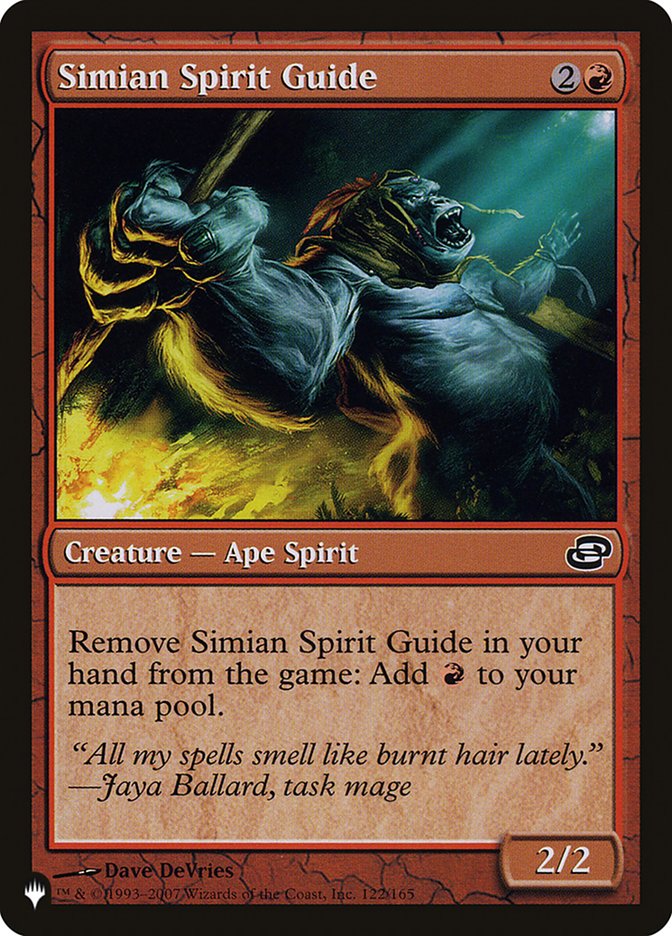 Simian Spirit Guide - The List (PLIST)