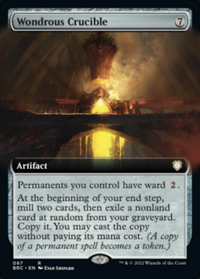 Wondrous Crucible - [Foil, Extended Art] The Brothers' War Commander (BRC)