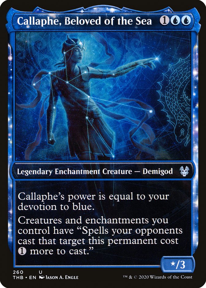 Callaphe, Beloved of the Sea - [Foil, Showcase] Theros Beyond Death (THB)