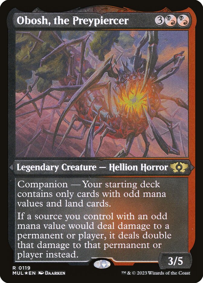 Obosh, the Preypiercer - [Etched Foil] Multiverse Legends (MUL)