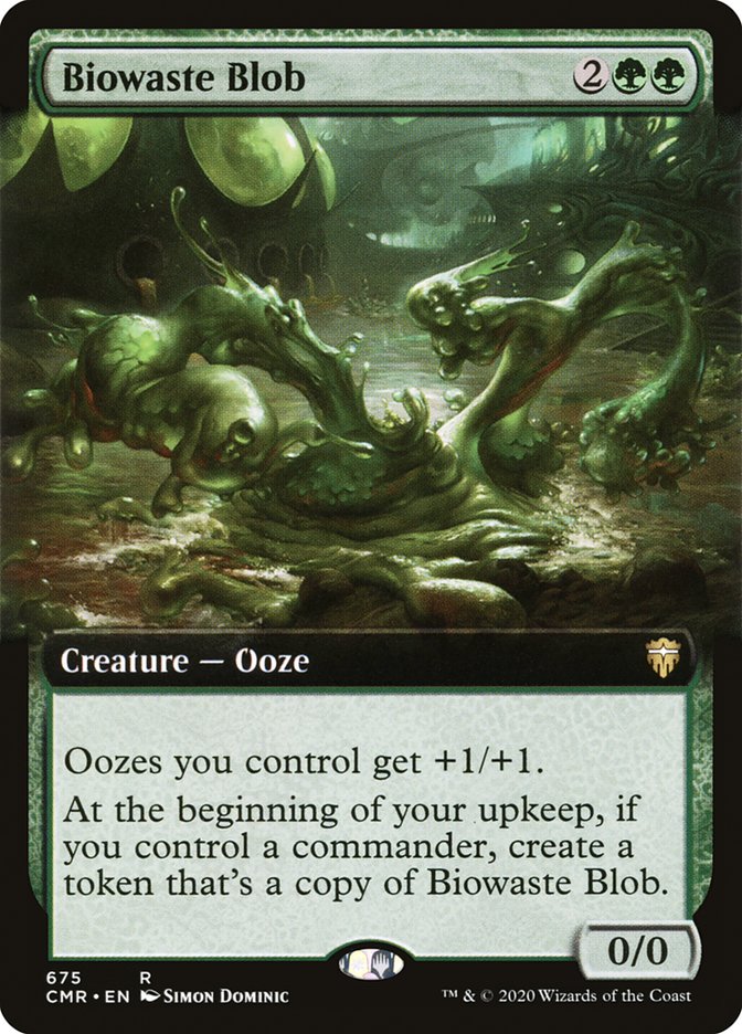 Biowaste Blob - [Foil, Extended Art] Commander Legends (CMR)