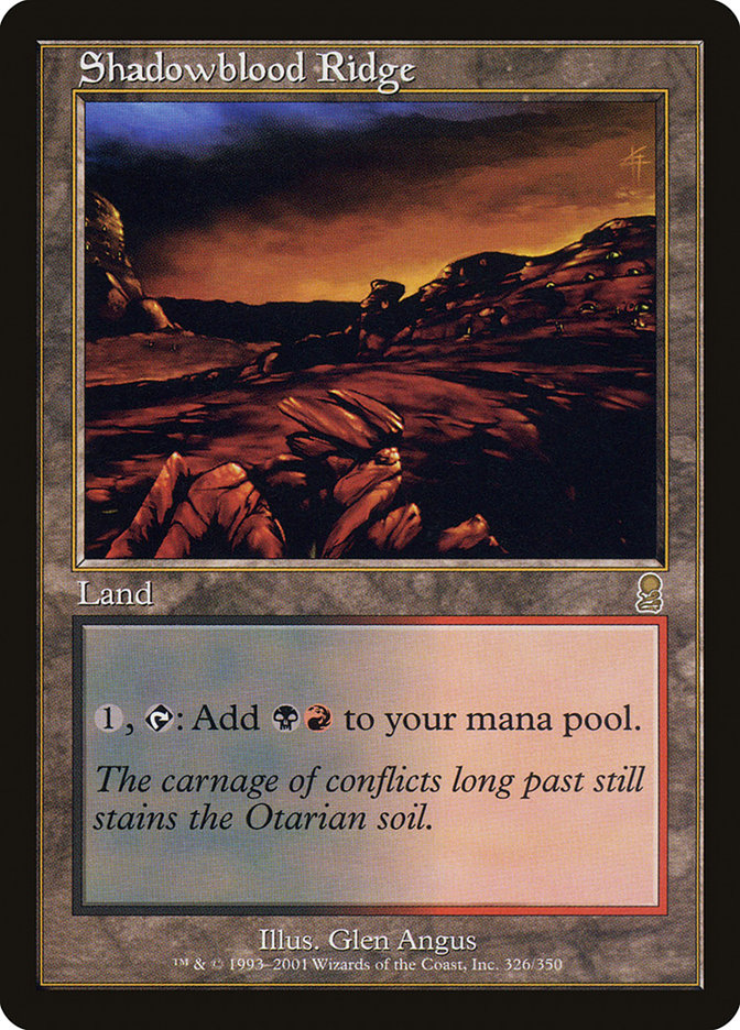 Shadowblood Ridge - [Foil, Retro Frame] Odyssey (ODY)