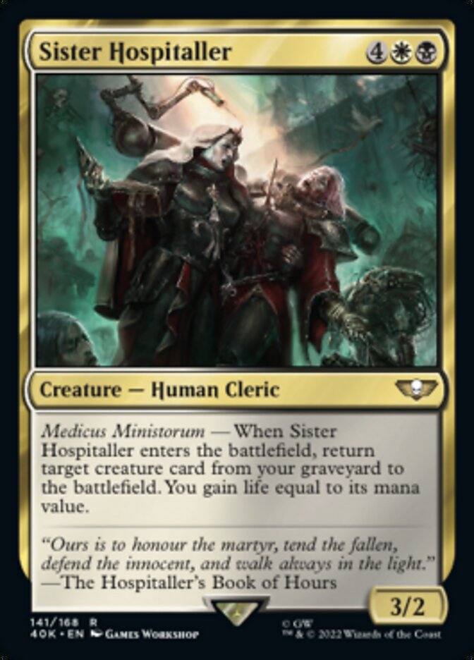 Sister Hospitaller - [Surge Foil] Warhammer 40,000 Commander (40K)