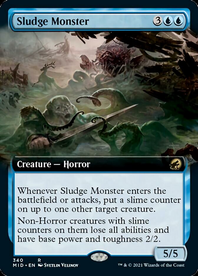 Sludge Monster - [Extended Art] Innistrad: Midnight Hunt (MID)