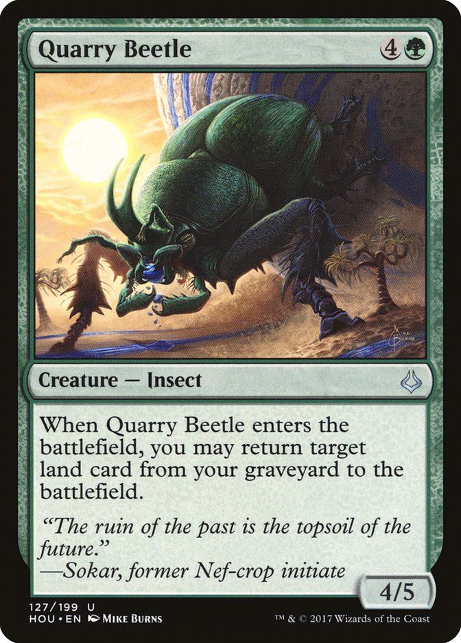 Quarry Beetle - [Foil] Hour of Devastation (HOU)