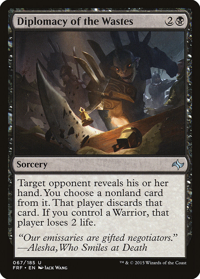 Diplomacy of the Wastes - [Foil] Fate Reforged (FRF)