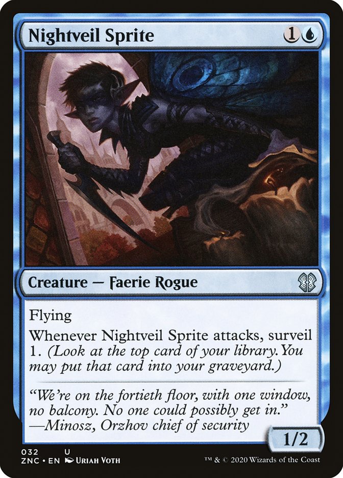 Nightveil Sprite - [Foil] Zendikar Rising Commander (ZNC)