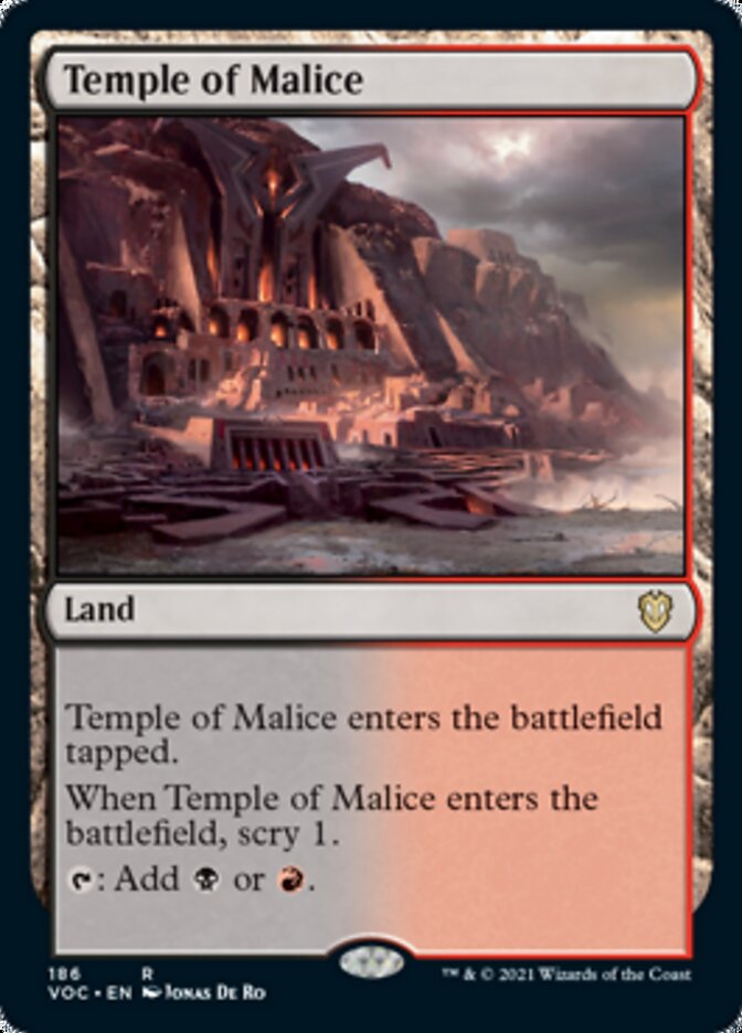 Temple of Malice - [Foil] Crimson Vow Commander (VOC)