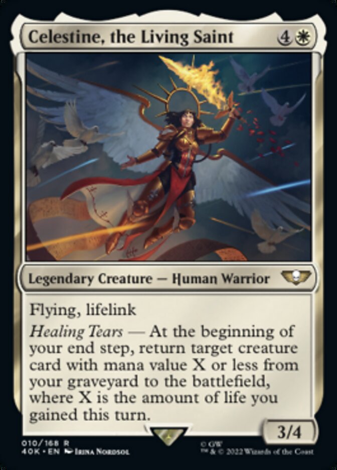 Celestine, the Living Saint - [Surge Foil] Warhammer 40,000 Commander (40K)