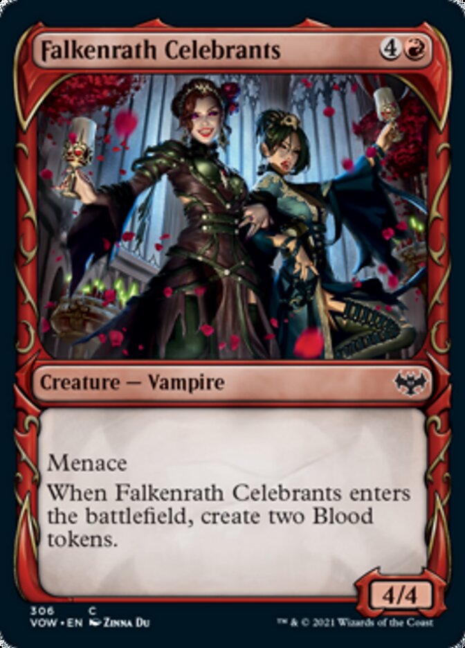 Falkenrath Celebrants - [Foil, Showcase] Innistrad: Crimson Vow (VOW)