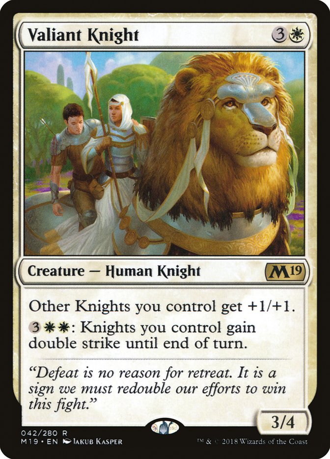 Valiant Knight - [Foil] Core Set 2019 (M19)