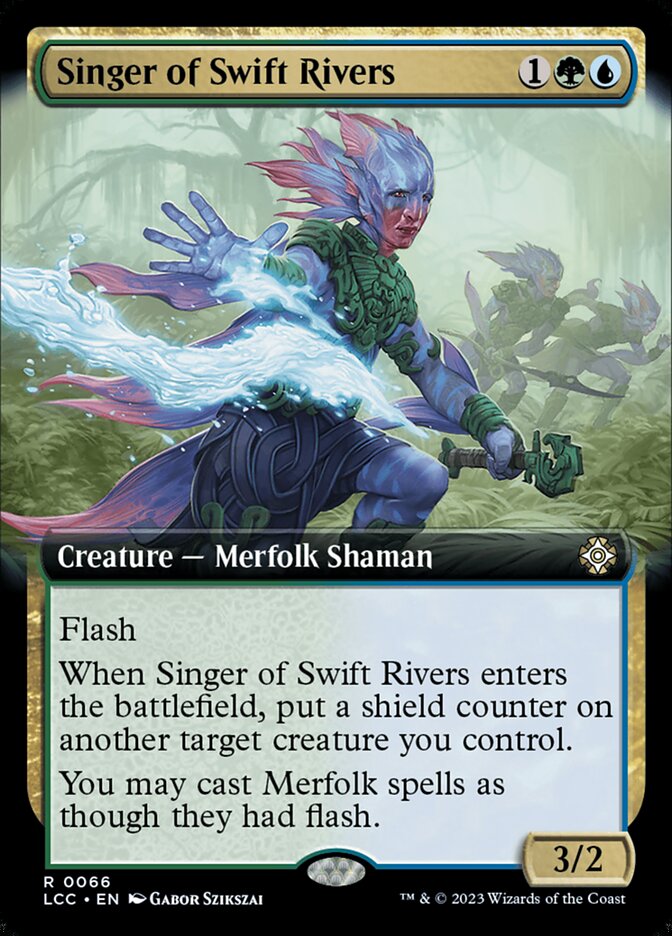 Singer of Swift Rivers - [Extended Art] Lost Caverns of Ixalan Commander (LCC)