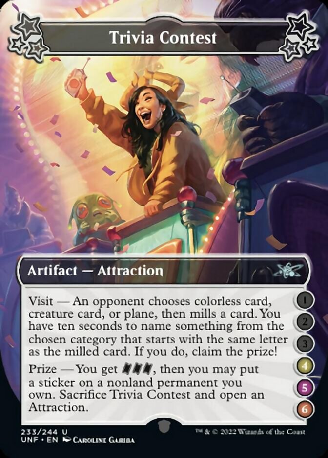 Trivia Contest - [Foil] Unfinity (UNF)