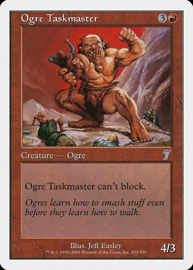 Ogre Taskmaster - [Foil] Seventh Edition (7ED)