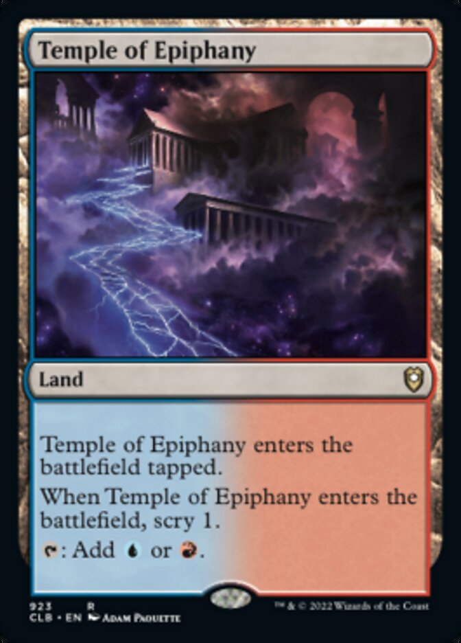 Temple of Epiphany - Commander Legends: Battle for Baldur's Gate (CLB)
