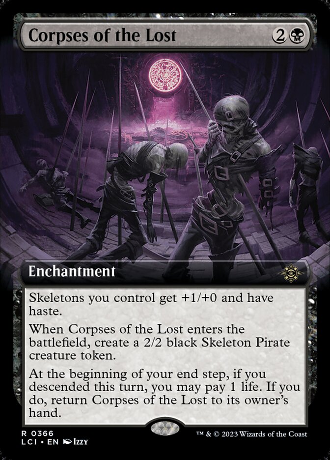 Corpses of the Lost - [Foil, Extended Art] The Lost Caverns of Ixalan (LCI)
