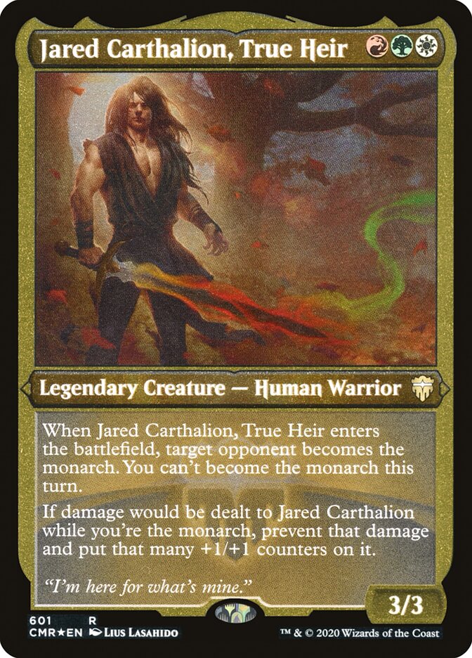 Jared Carthalion, True Heir - [Etched Foil] Commander Legends (CMR)