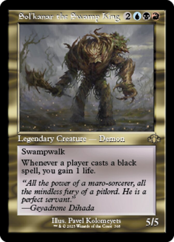 Sol'kanar the Swamp King - [Retro Frame] Dominaria Remastered (DMR)