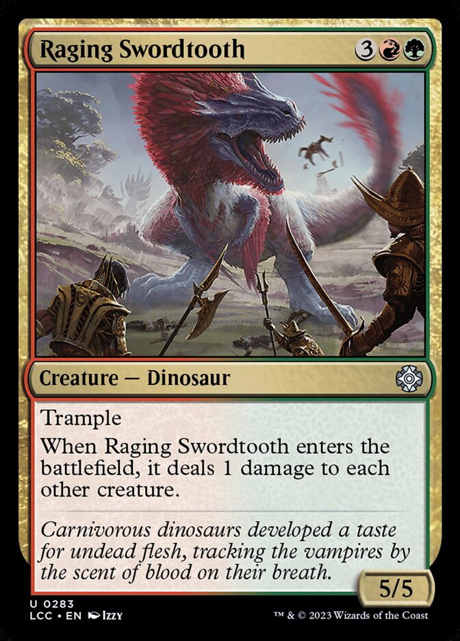 Raging Swordtooth - Lost Caverns of Ixalan Commander (LCC)