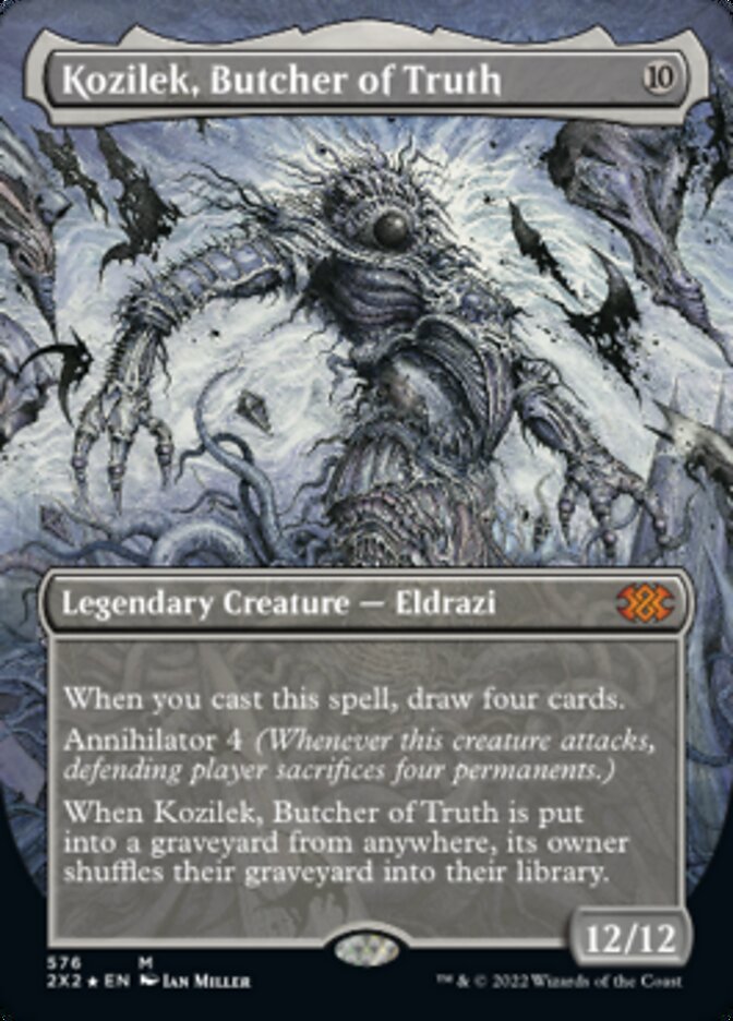 Kozilek, Butcher of Truth - [Foil, Borderless] Double Masters 2022 (2X2)
