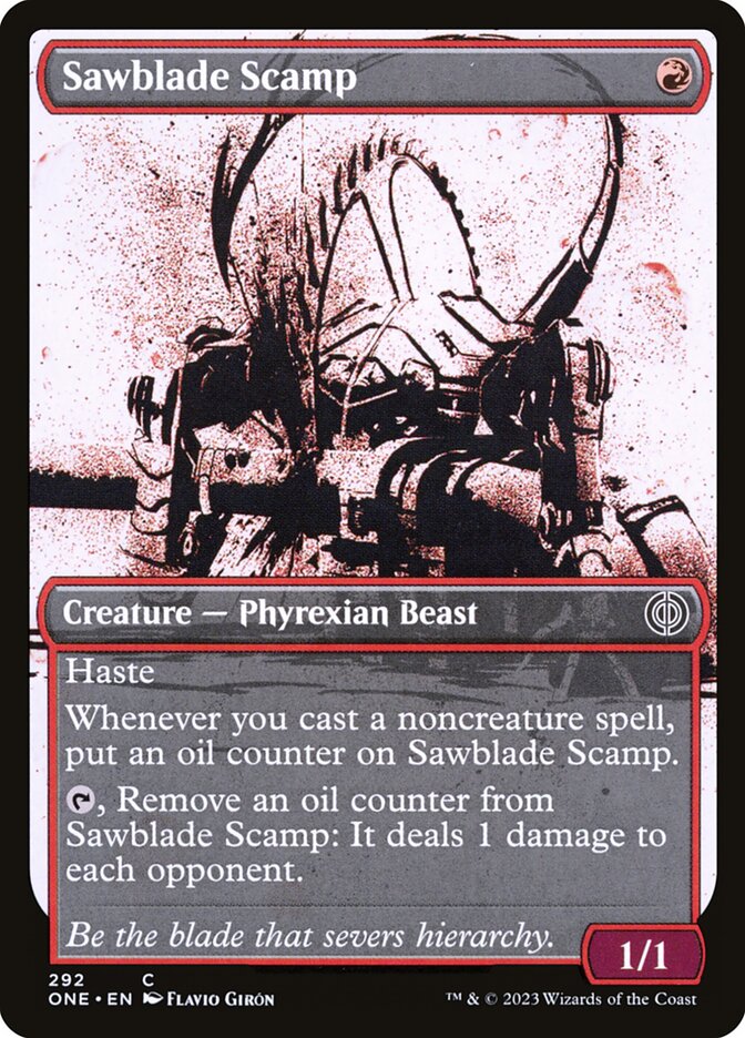 Sawblade Scamp - [Showcase] Phyrexia: All Will Be One (ONE)