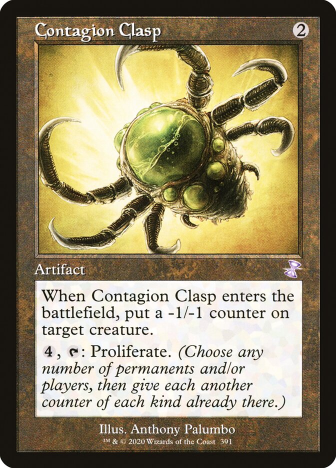 Contagion Clasp - [Foil, Retro Frame] Time Spiral Remastered (TSR)