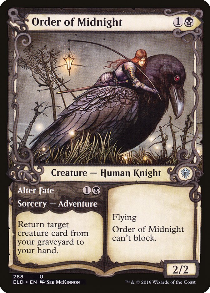 Order of Midnight // Alter Fate - [Foil, Showcase] Throne of Eldraine (ELD)