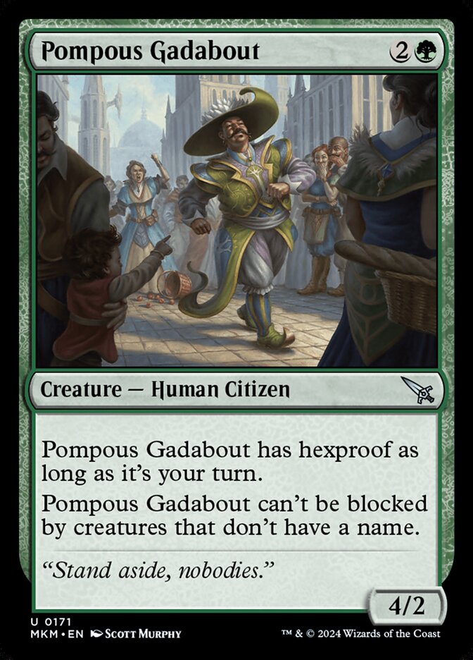 Pompous Gadabout - Murders at Karlov Manor (MKM)