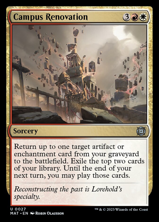 Campus Renovation - [Foil] March of the Machine: The Aftermath (MAT)