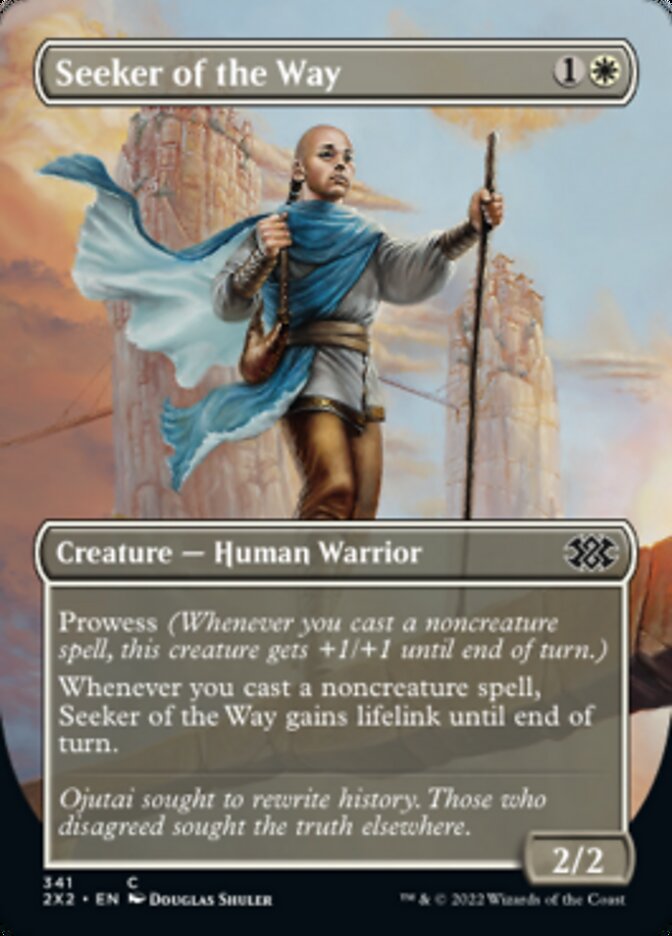 Seeker of the Way - [Foil, Borderless] Double Masters 2022 (2X2)