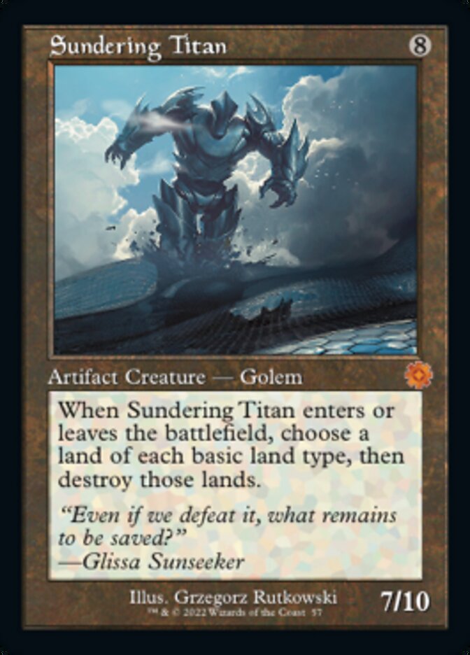 Sundering Titan - [Foil] The Brothers' War Retro Artifacts (BRR)