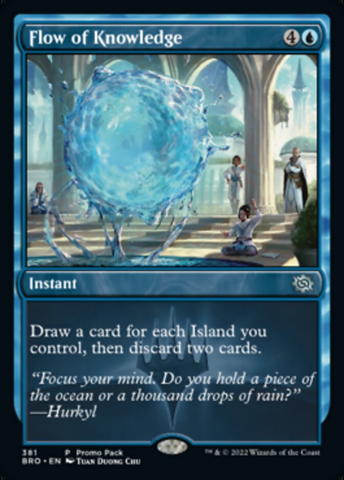 Flow of Knowledge - [Foil, Promo] The Brothers' War (BRO)