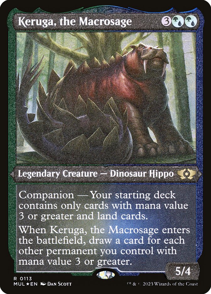 Keruga, the Macrosage - [Etched Foil] Multiverse Legends (MUL)