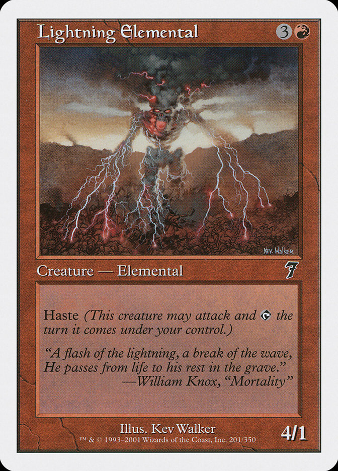 Lightning Elemental - Seventh Edition (7ED)