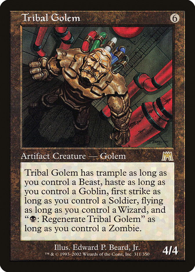 Tribal Golem - [Foil, Retro Frame] Onslaught (ONS)