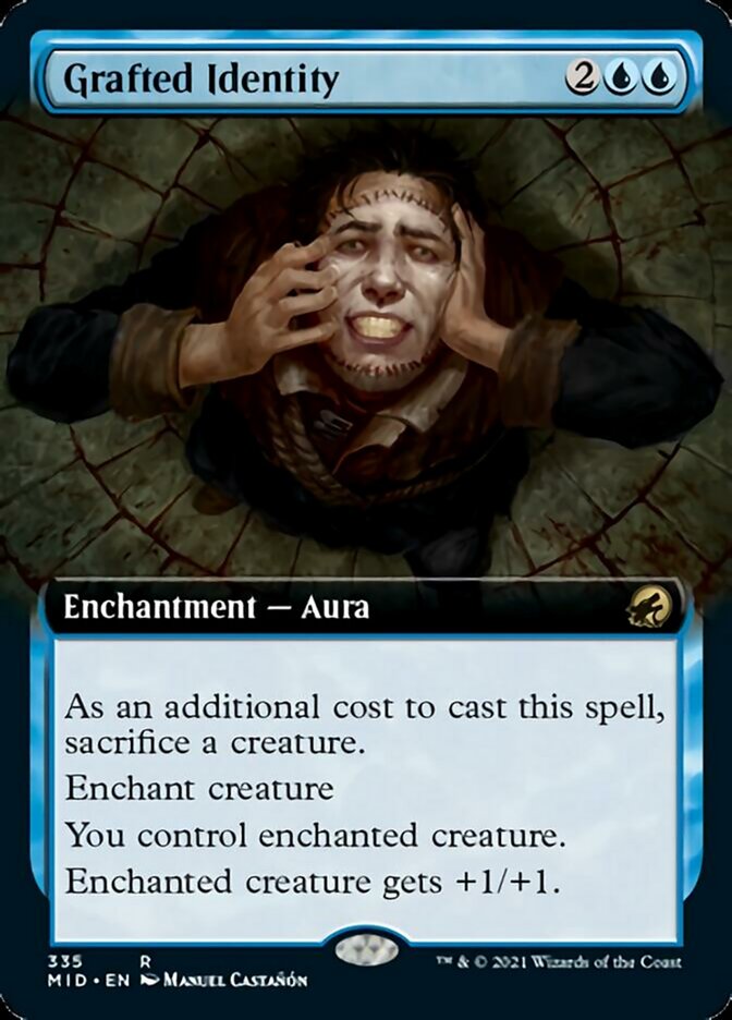 Grafted Identity - [Foil, Extended Art] Innistrad: Midnight Hunt (MID)