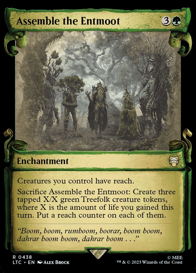 Assemble the Entmoot - [Foil, Showcase Scroll] Tales of Middle-earth Commander (LTC)