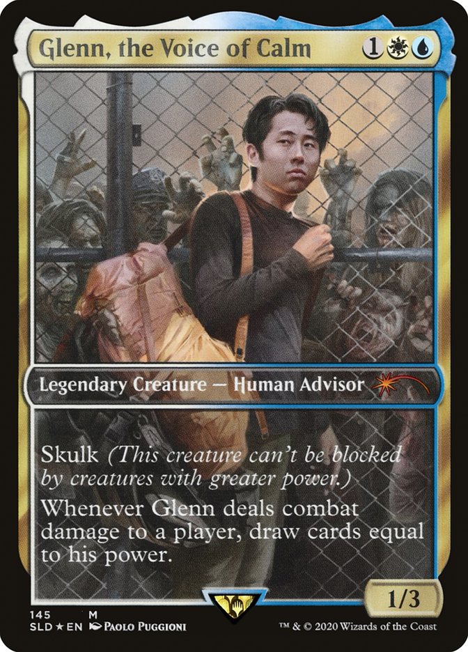 Glenn, the Voice of Calm (145) - [Foil, Borderless] Secret Lair Drop (SLD)