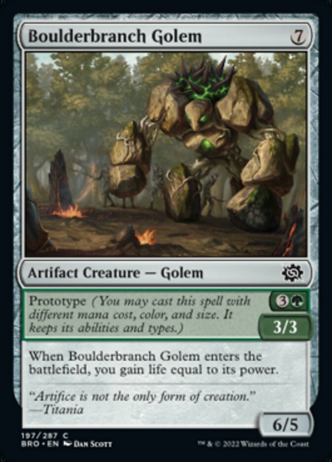Boulderbranch Golem - [Foil] The Brothers' War (BRO)